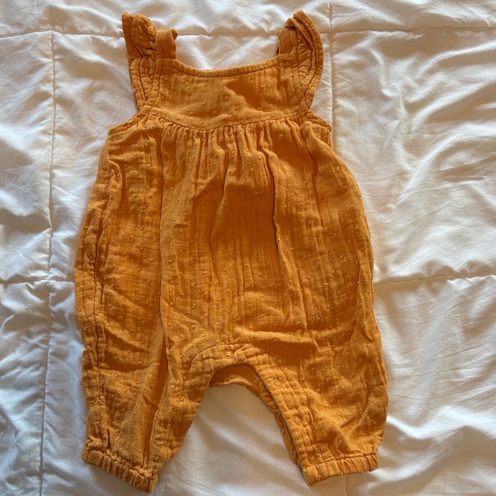 Cat & Jack Mustard Yellow Kids Romper